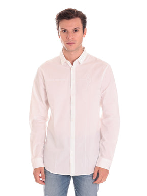 Armani Exchange Uomo Camicia 6LZC07ZNBJZ1100 Bianco