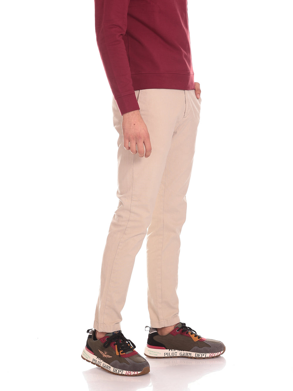 Borghese Uomo Pantaloni PA21S-AR-02034 Bianco