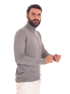 Markup Uomo Maglione Collo Alto MK390008MELANGE Grigio