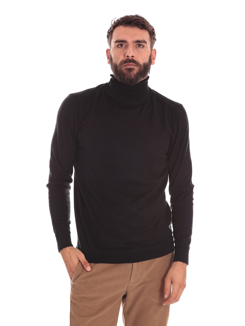 Markup Uomo Maglione Collo Alto MK390008NERO Nero