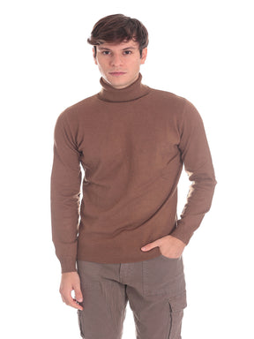 Union Uomo Maglione Collo Alto 3012900604 Beige