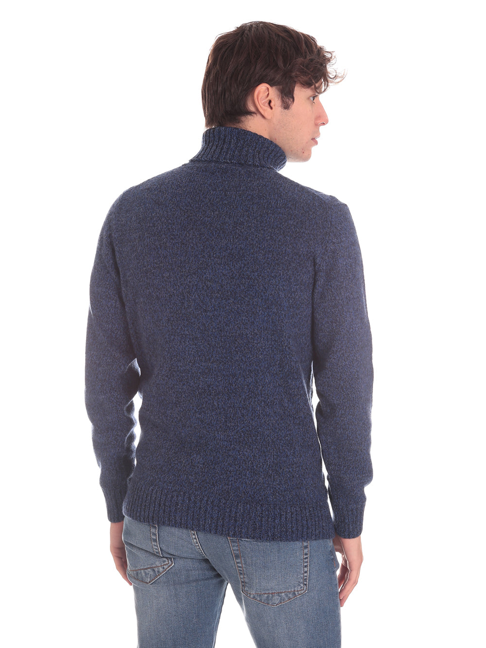 Union Uomo Maglione Collo Alto 6116222294 Blu