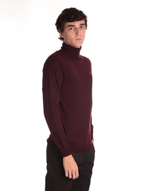 Zu Element Uomo Maglione Collo Alto ZU020364 Rosso