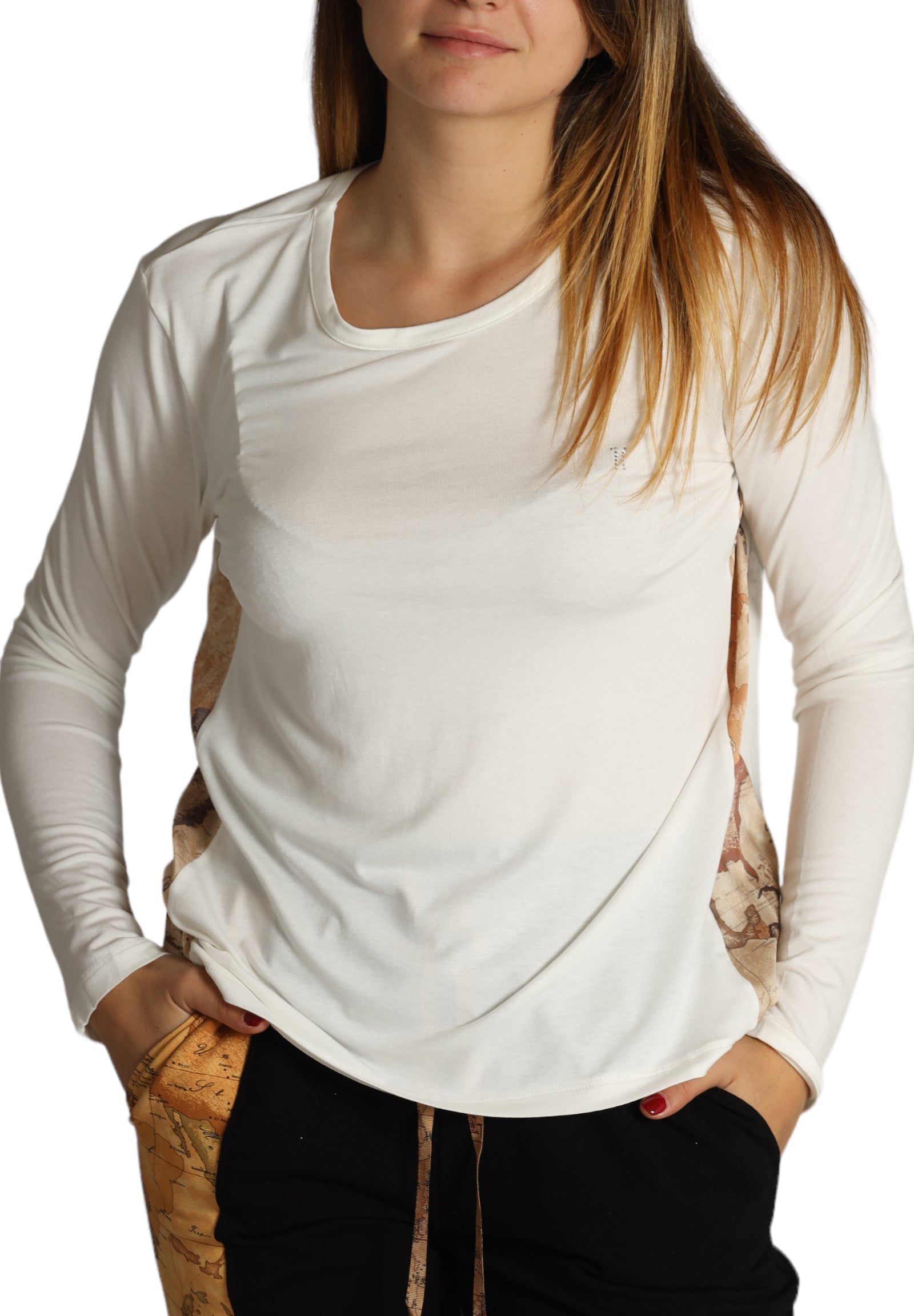 Alviero Martini 1a Classe Donna T-shirt 0720JV27J102 Marrone