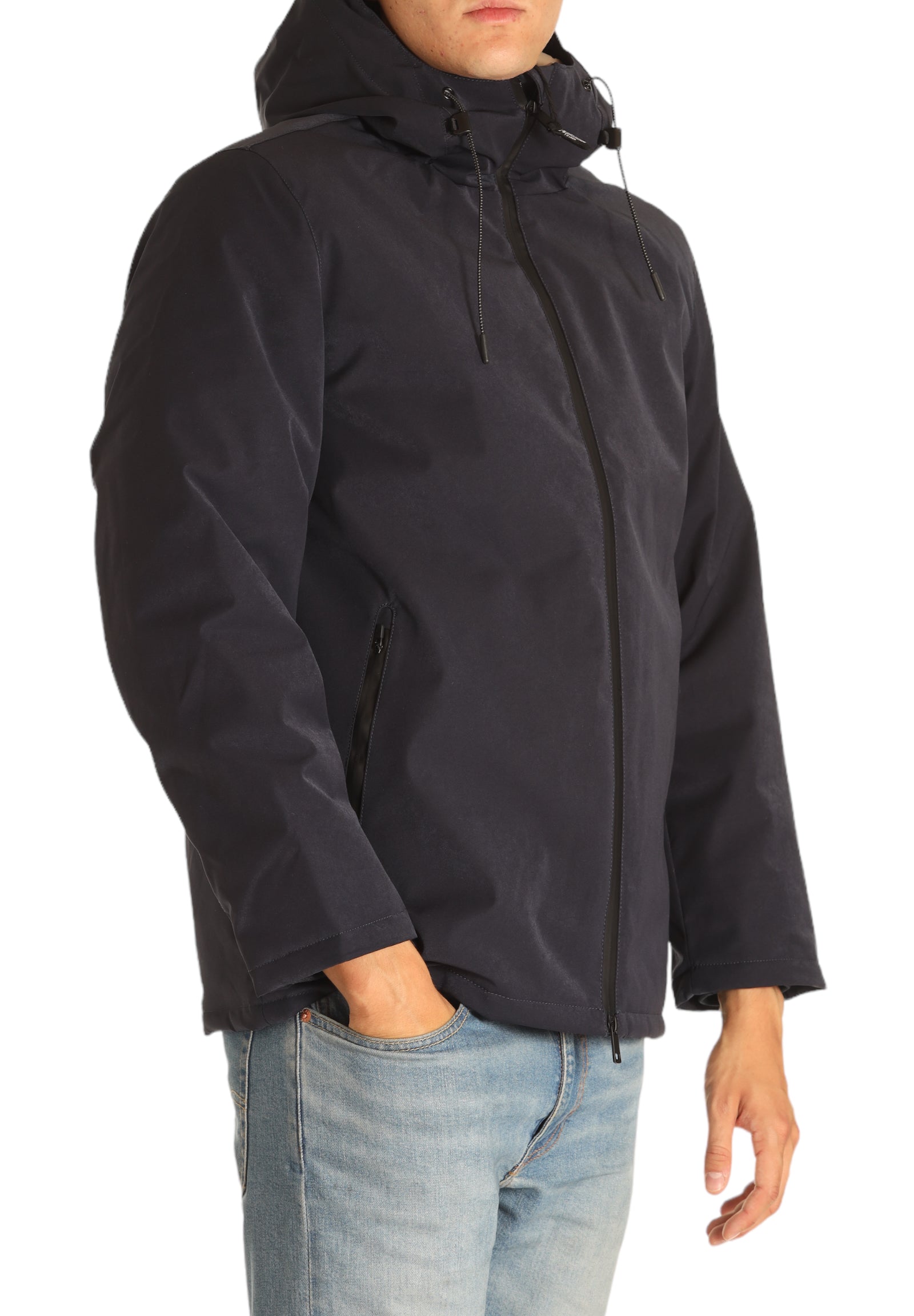 Aquascutum Uomo Parka JK004-11 Blu