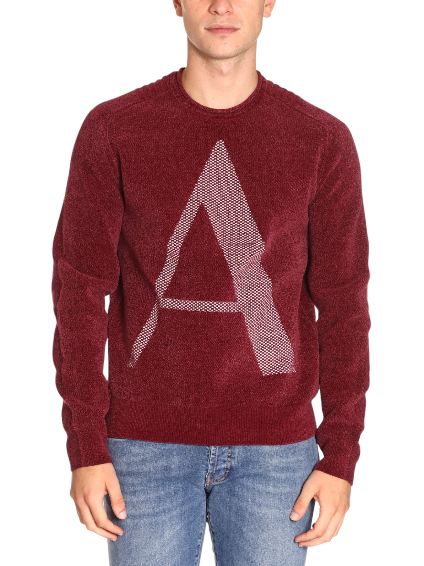 Armani Exchange Uomo Maglione Girocollo 6RZM2EZM3HZ14AU Rosso