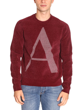 Armani Exchange Uomo Maglione Girocollo 6RZM2EZM3HZ14AU Rosso