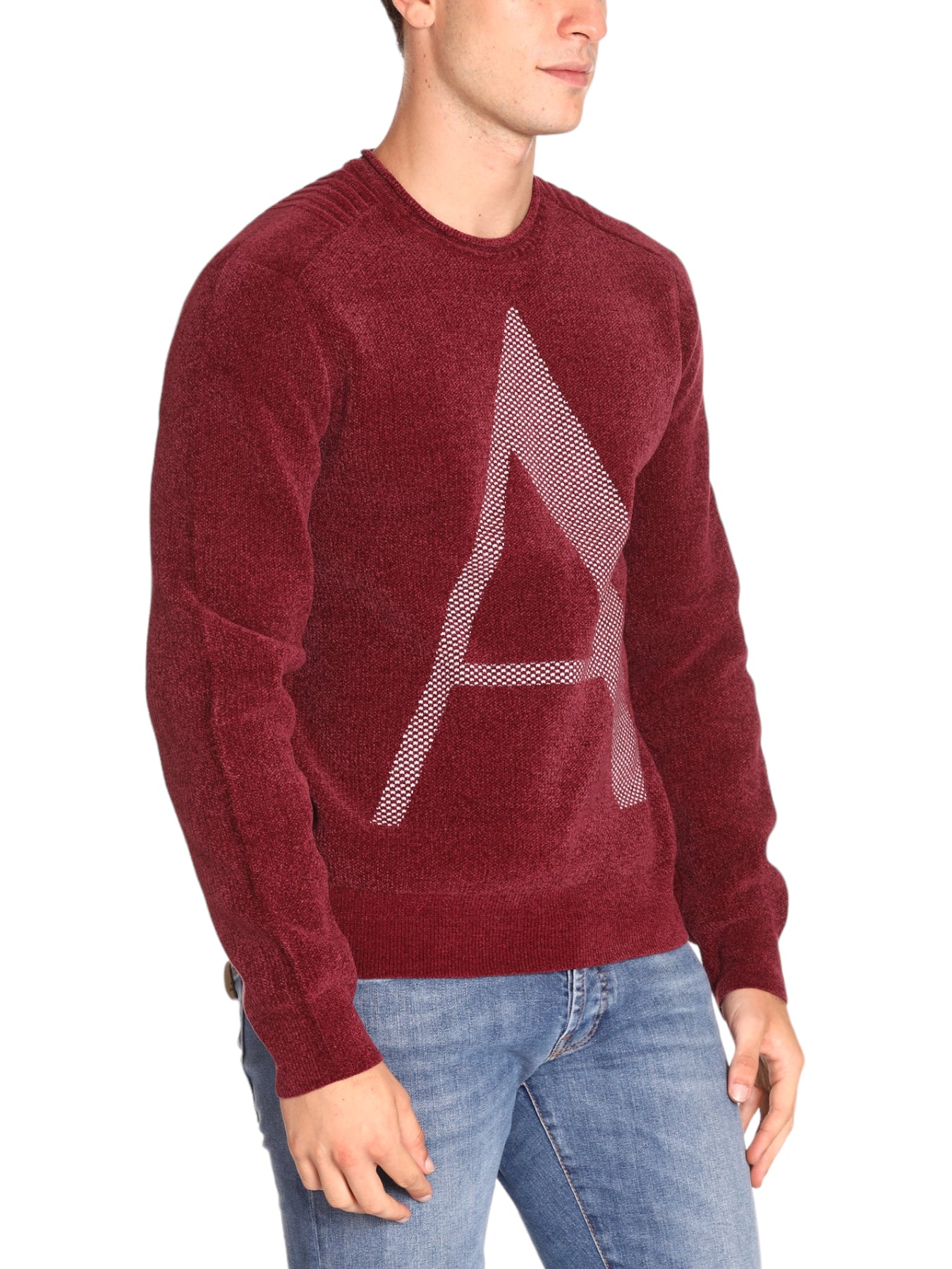 Armani Exchange Uomo Maglione Girocollo 6RZM2EZM3HZ14AU Rosso