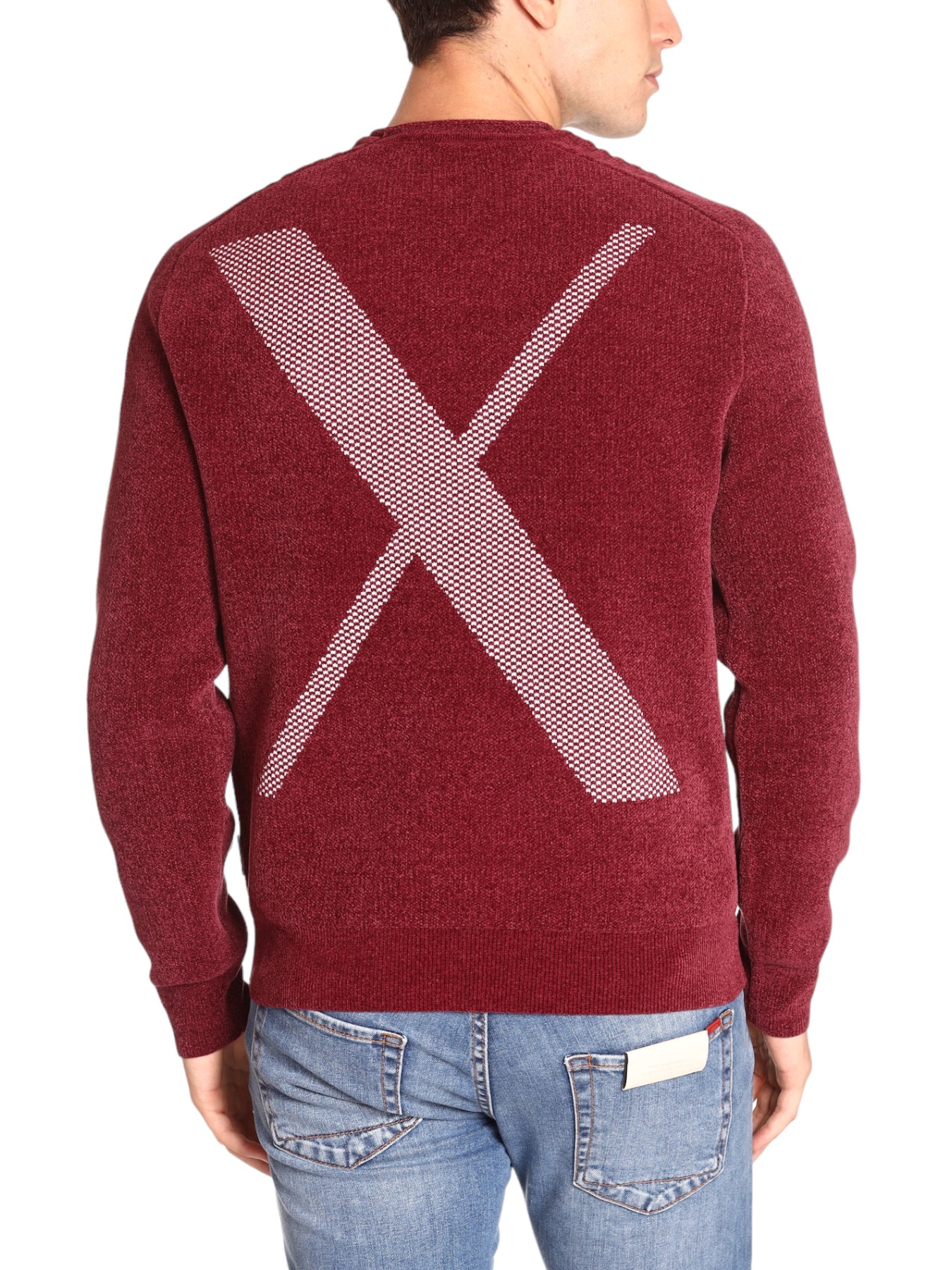 Armani Exchange Uomo Maglione Girocollo 6RZM2EZM3HZ14AU Rosso