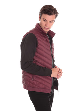 Armani Exchange Uomo Smanicato Gilet 8NZQ52ZNW3Z4442 Rosso