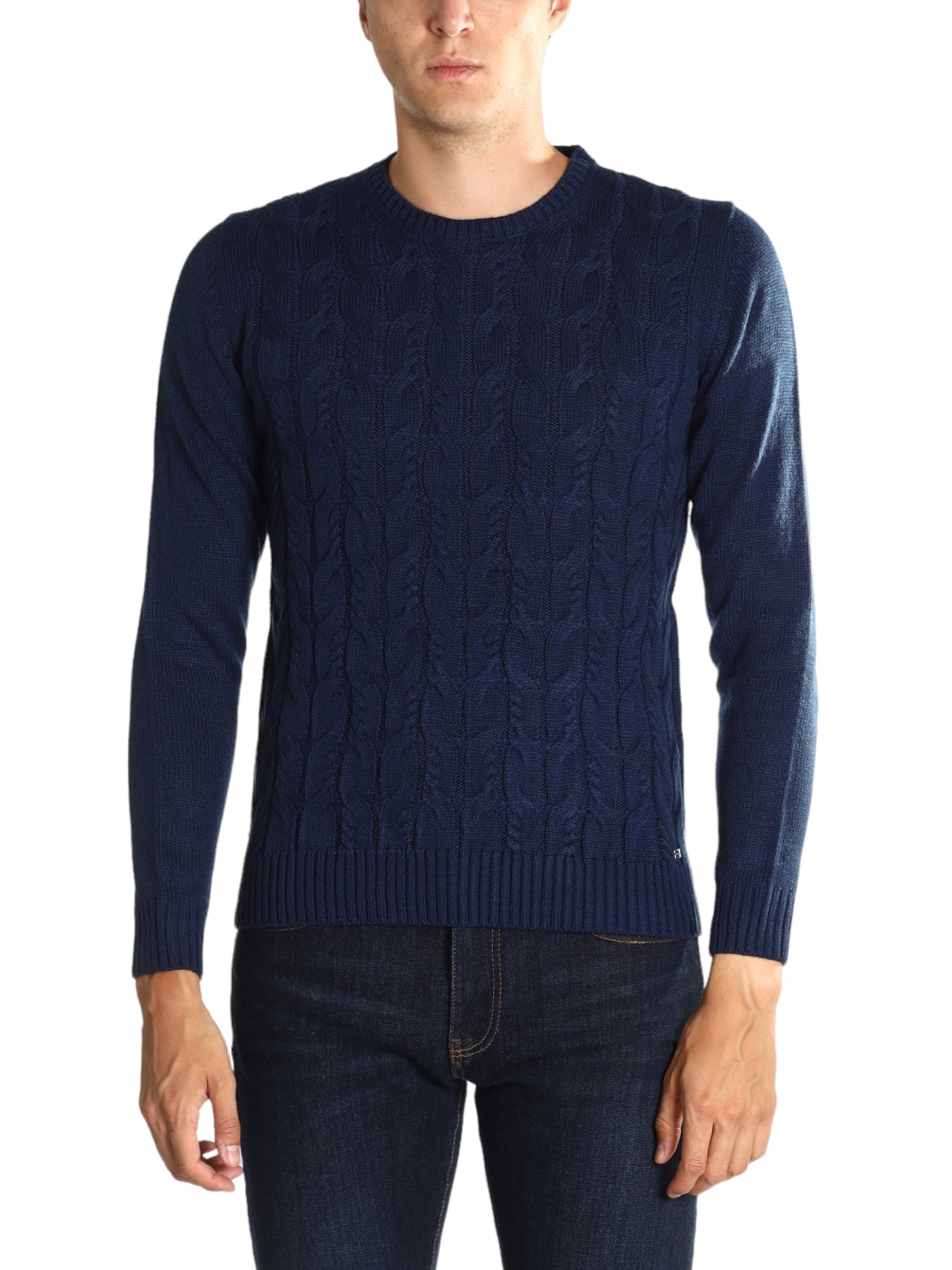 Markup Uomo Maglione Girocollo MK590026-DENIM Blu