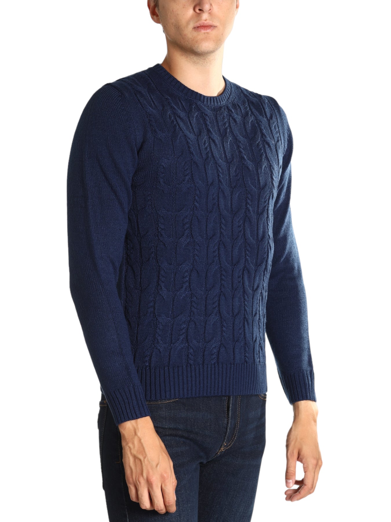 Markup Uomo Maglione Girocollo MK590026-DENIM Blu