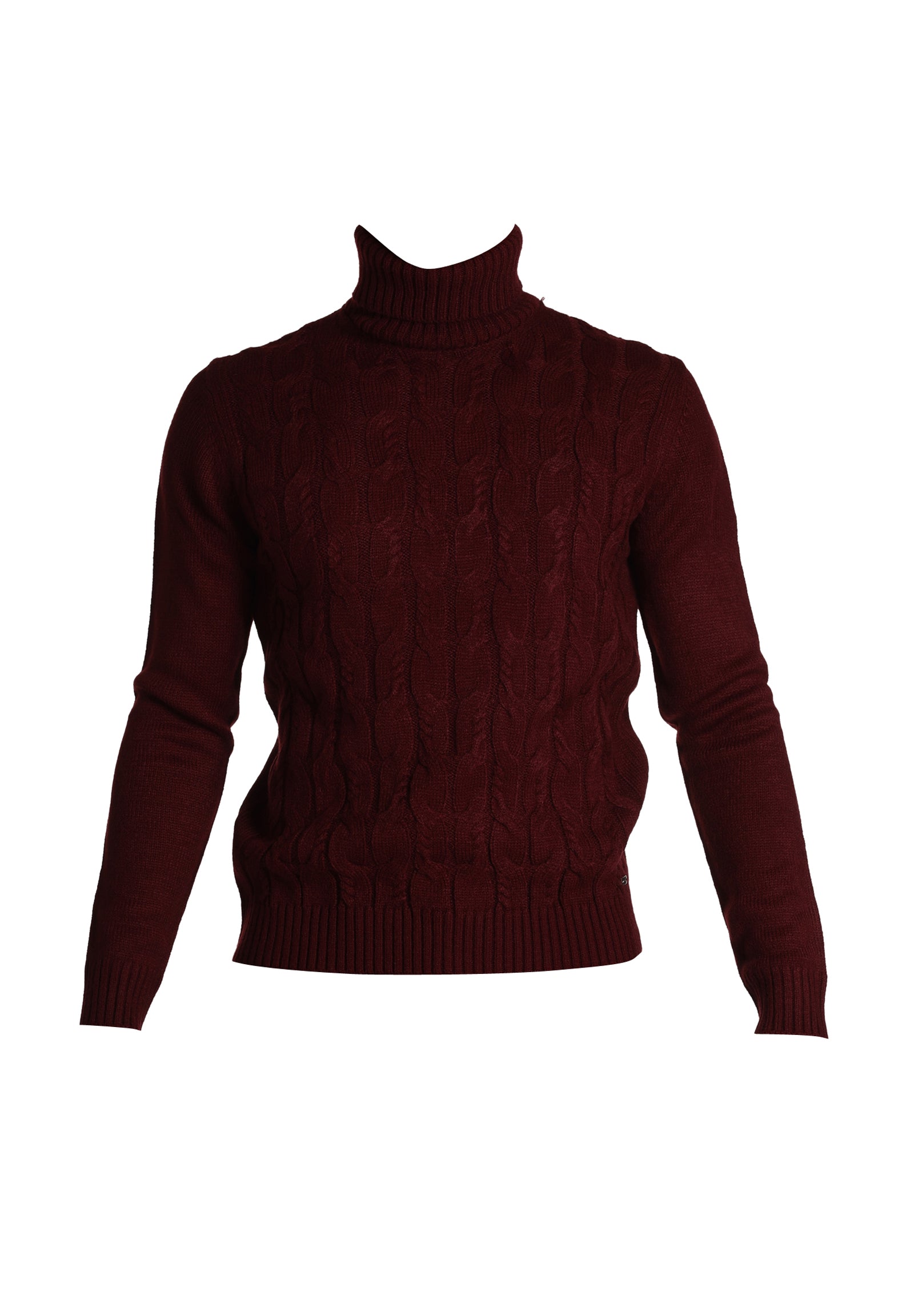 Markup Uomo Maglione Collo Alto MK590027-BORDEAUX Rosso