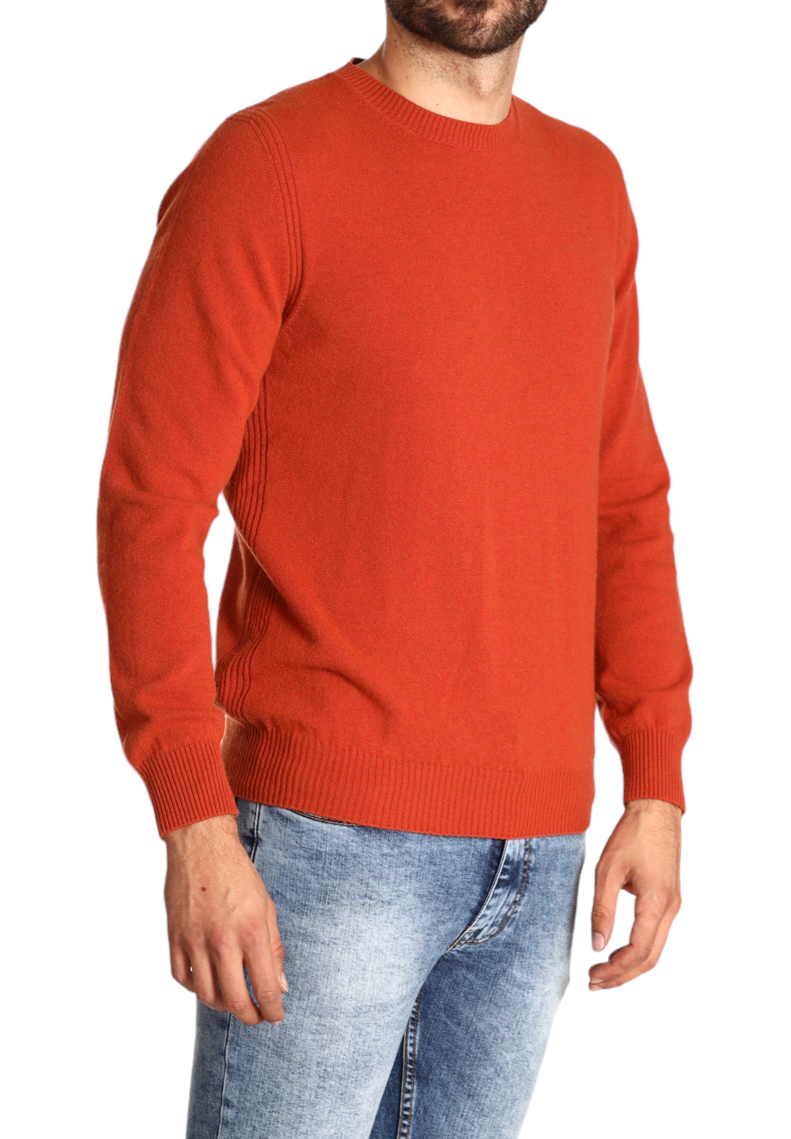 Markup Uomo Maglione Girocollo MK590036-MATTONE Marrone