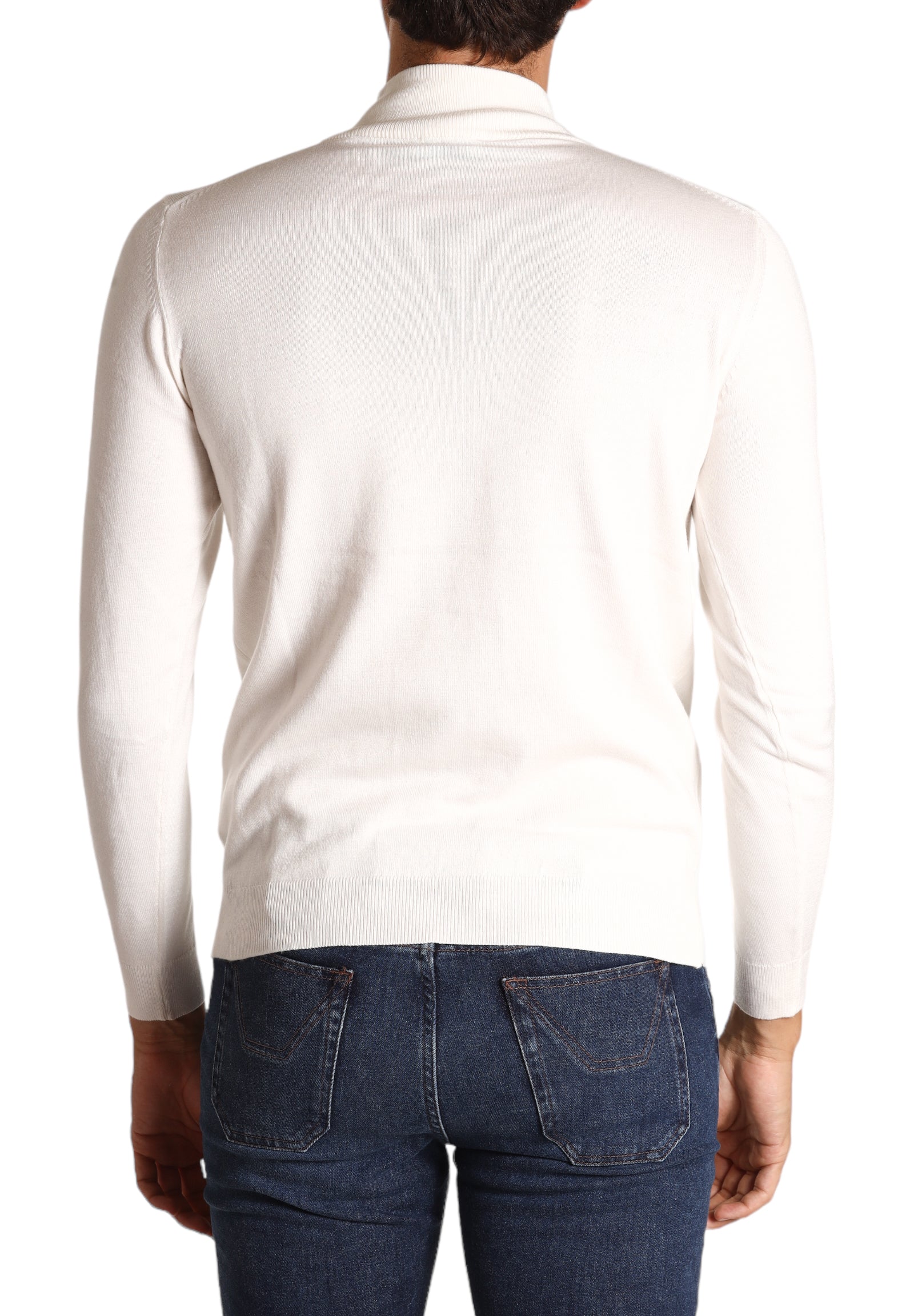 Markup Uomo Maglione Collo Alto MK590115-LATTE Bianco