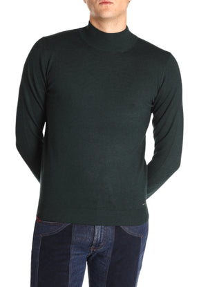 Markup Uomo Maglione Collo Alto MK590115-VERDE BOSCO Verde