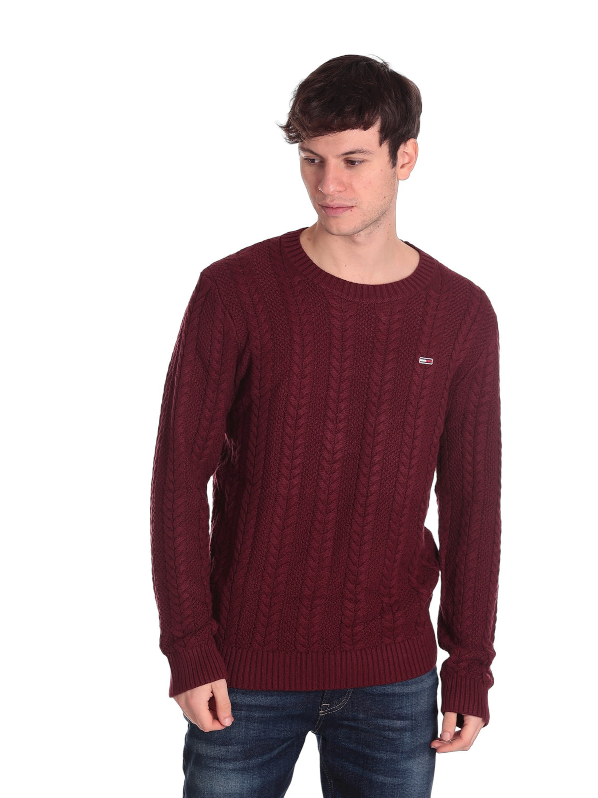 Tommy Hilfiger Uomo Maglione Girocollo DM0DM15059-XJS Rosso