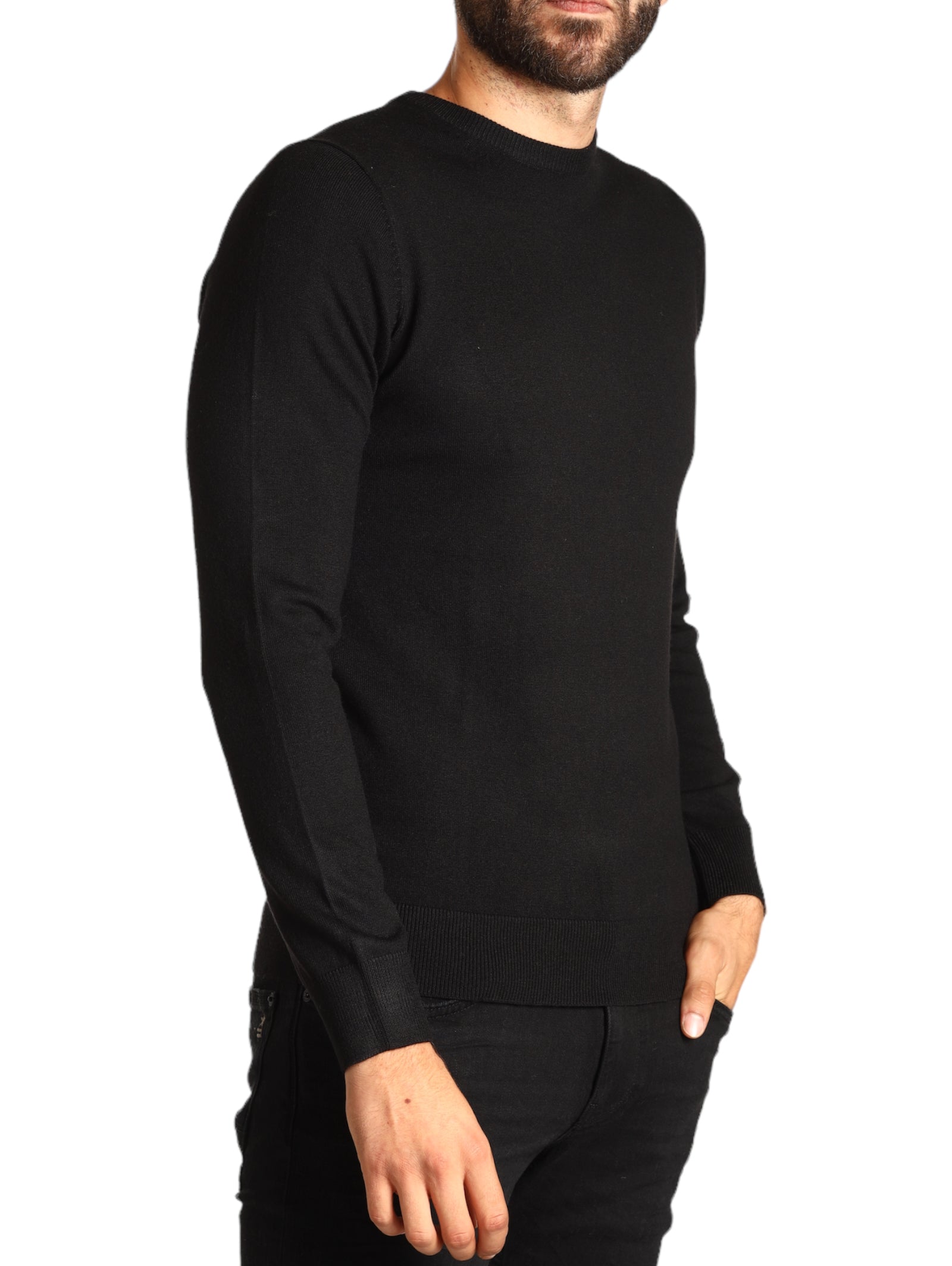 Union Uomo Maglione Girocollo 3010900900 Nero