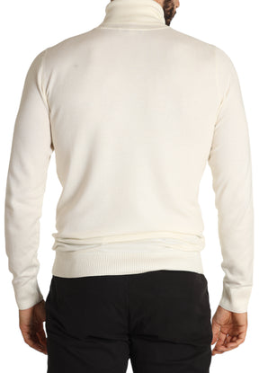 Union Uomo Maglione Collo Alto 8012223628 Bianco