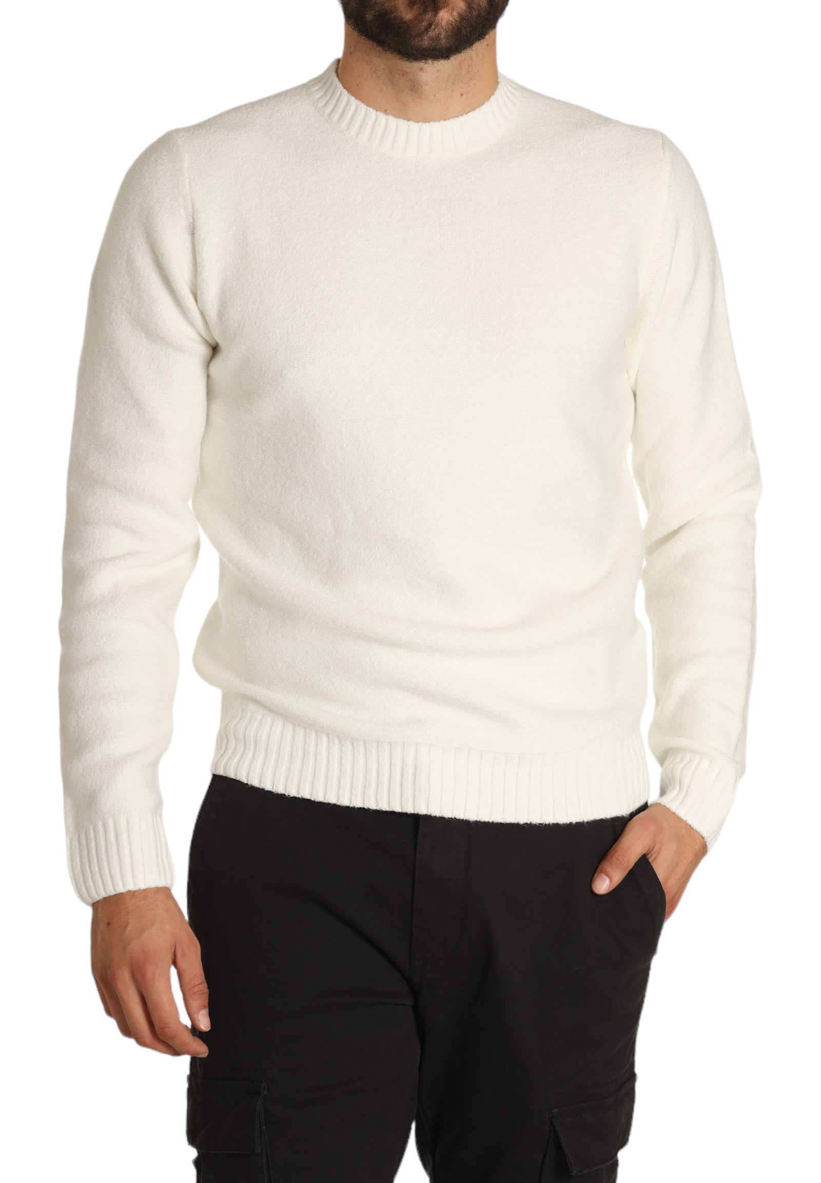 Union Uomo Maglione Girocollo 8501223628 Bianco