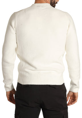 Union Uomo Maglione Girocollo 8501223628 Bianco