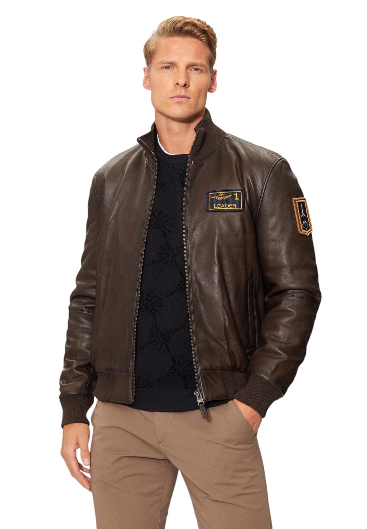 Aeronautica Militare Uomo Giubbotto Bomber 242PN949PL249-00083 Marrone