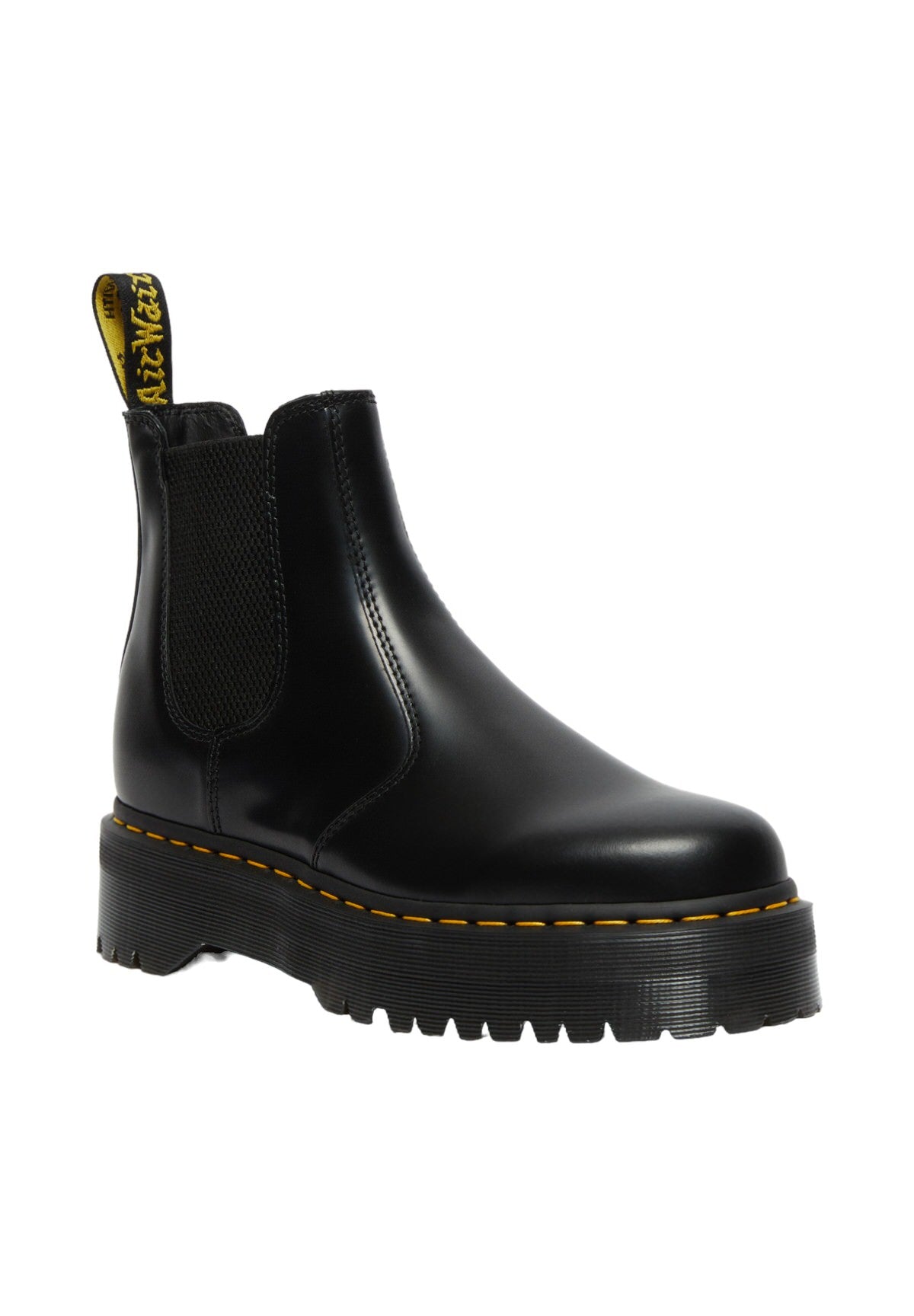 Dr. Martens Donna Stivaletti 246870012976 QUAD POLISHED SMOOTHBLACK Nero