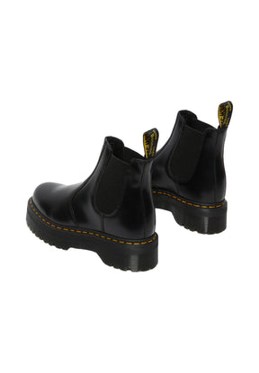 Dr. Martens Donna Stivaletti 246870012976 QUAD POLISHED SMOOTHBLACK Nero