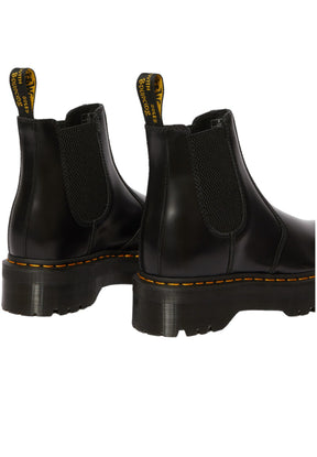 Dr. Martens Donna Stivaletti 246870012976 QUAD POLISHED SMOOTHBLACK Nero