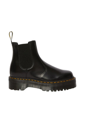 Dr. Martens Donna Stivaletti 246870012976 QUAD POLISHED SMOOTHBLACK Nero