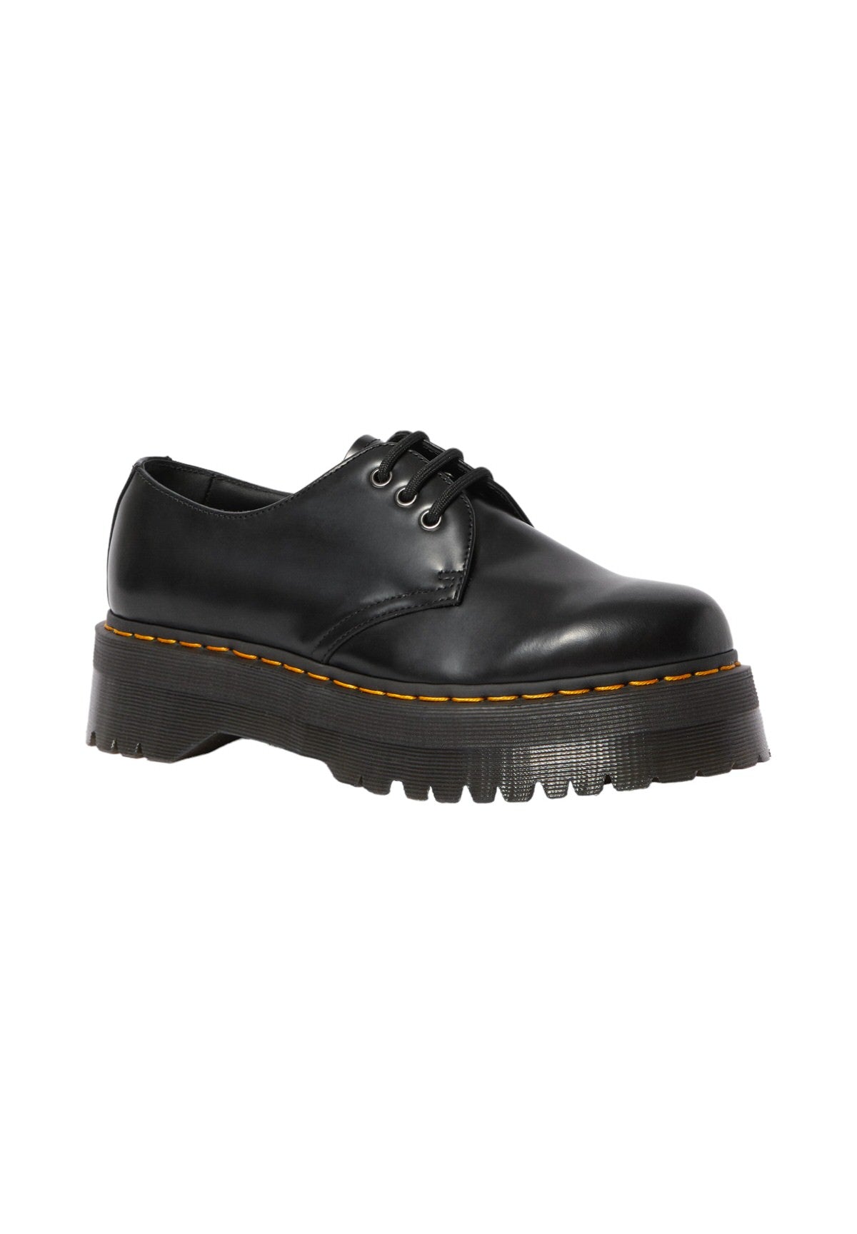 Dr. Martens Donna Stringate 255670011461 QUAD POLISHED SMOOTHBLACK Nero