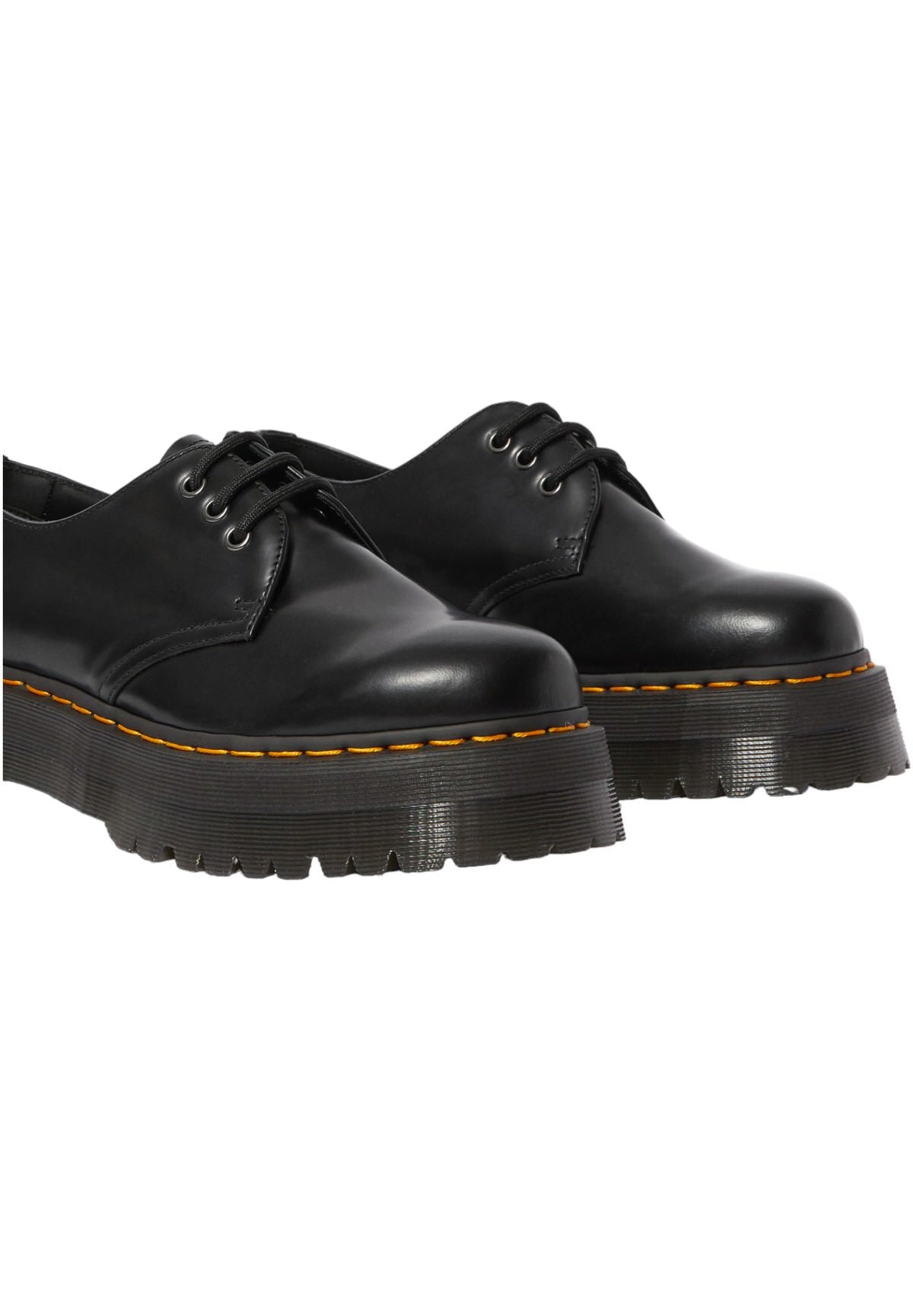 Dr. Martens Donna Stringate 255670011461 QUAD POLISHED SMOOTHBLACK Nero