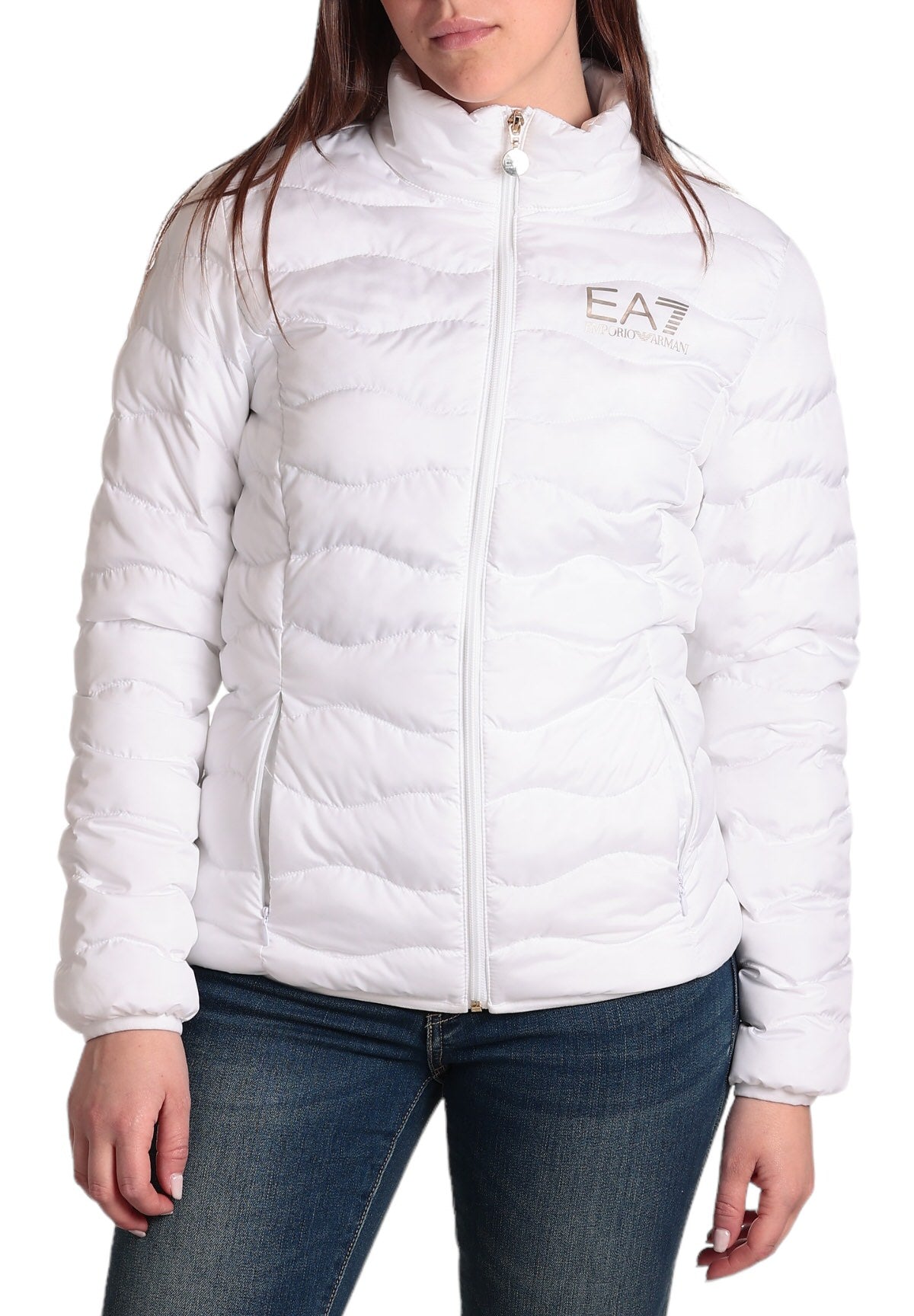 EA7 Emporio Armani Donna Piumino Leggero 8NTB21TNF8Z0104 Bianco