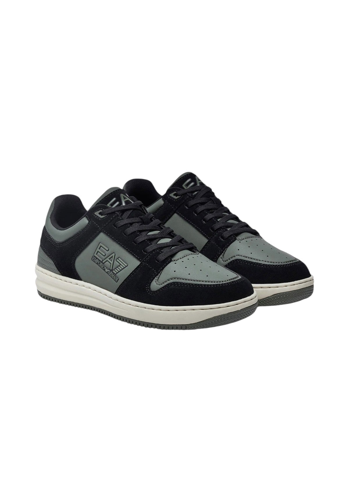 Sneakers Scarpe Slasher Suede X8X195 Blk, Beetle, Off Wht