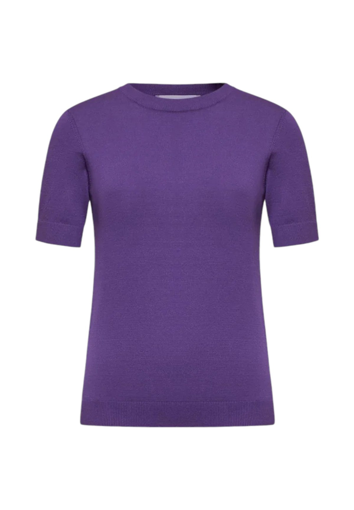 Silvian Heach Donna T-shirt a Maniche Corte GPA24308MA-PURPLE SAPPHIRE