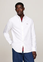 Tommy Jeans Uomo Camicia a Maniche Lunghe DM0DM19134-YBR Bianco