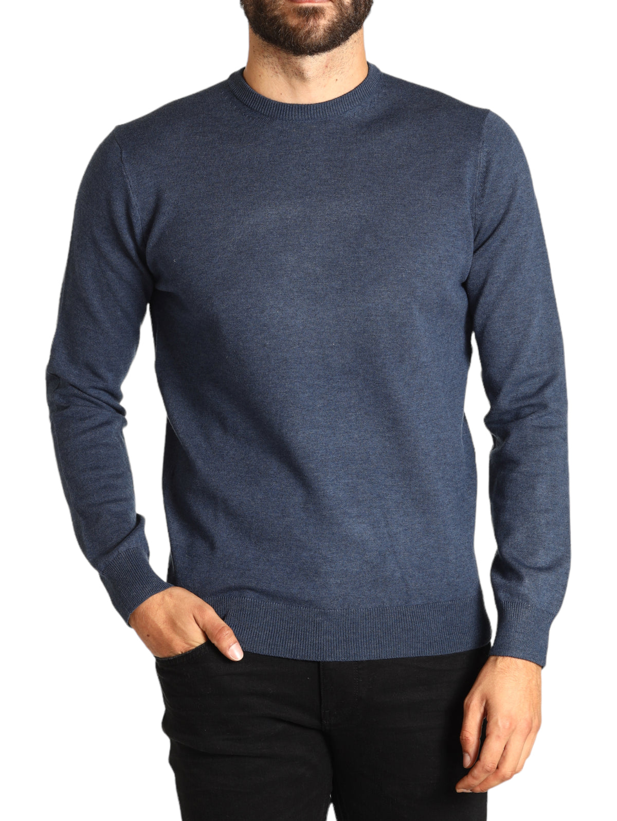 Union Uomo Maglione 3010900-DENIM Blu