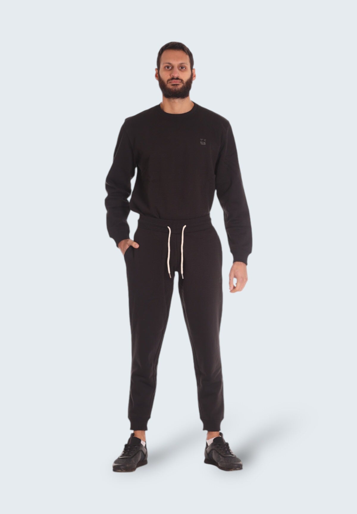 Urban Ring Uomo Pantaloni Tuta UR712004-NERO Nero