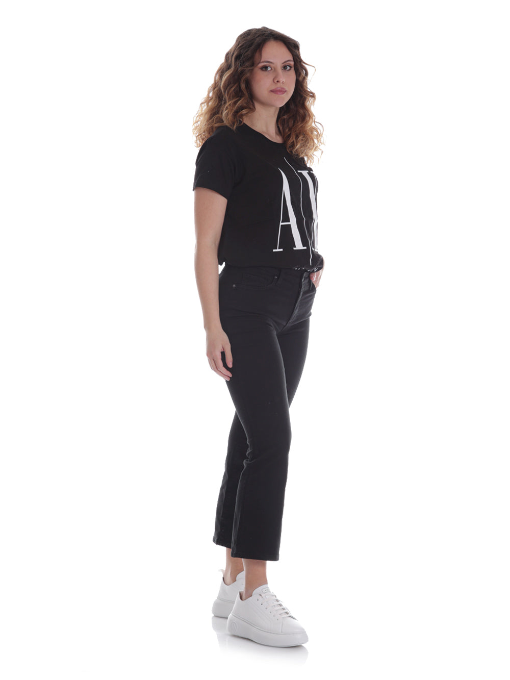 Armani Exchange Donna Pantaloni 3LYJ62Y1SRZ1200 Nero