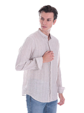 Gas Jeans Uomo Camicia A35461185 Beige