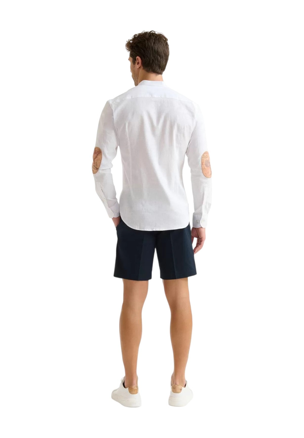 Alviero Martini 1a Classe Uomo Camicia Coreana 1332UE300900 Bianco
