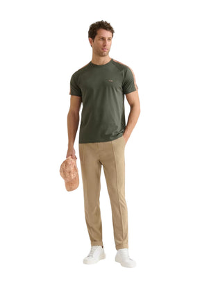 Alviero Martini 1a Classe Uomo T-shirt a Maniche Corte 2819UE600665 Verde