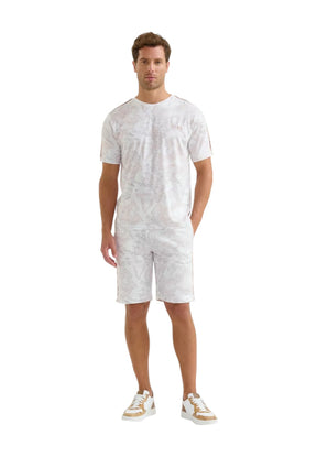 Alviero Martini 1a Classe Uomo T-shirt a Maniche Corte 2824UE680908 Bianco