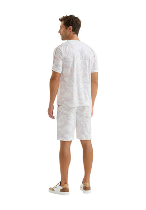 Alviero Martini 1a Classe Uomo T-shirt a Maniche Corte 2824UE680908 Bianco