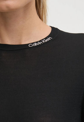 Calvin Klein Jeans Donna Maglione Girocollo J20J224807-BEH Nero