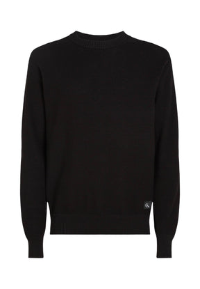 Calvin Klein Jeans Uomo Maglione Girocollo J30J326746-BEH Nero