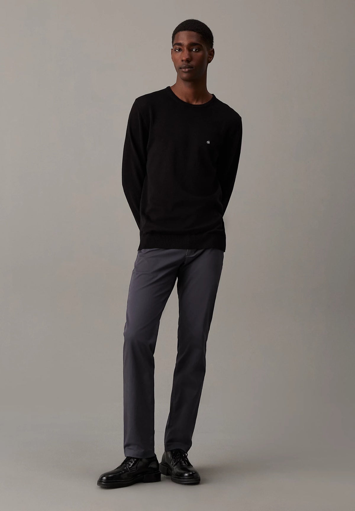 Calvin Klein Uomo Maglione Girocollo K10K113549-BEH Nero