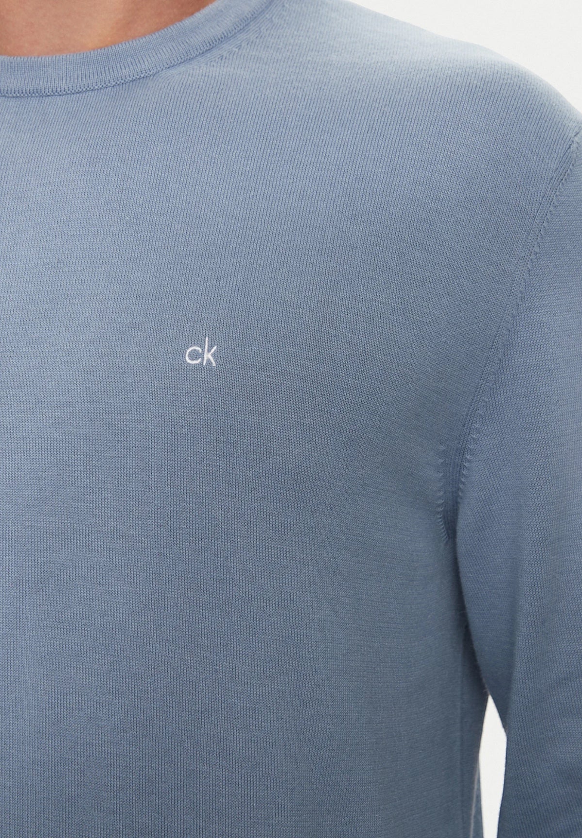 Calvin Klein Uomo Maglione Girocollo K10K113549-CFQ Blu
