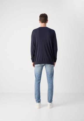 Calvin Klein Uomo Maglione Girocollo K10K113549-CHW Blu