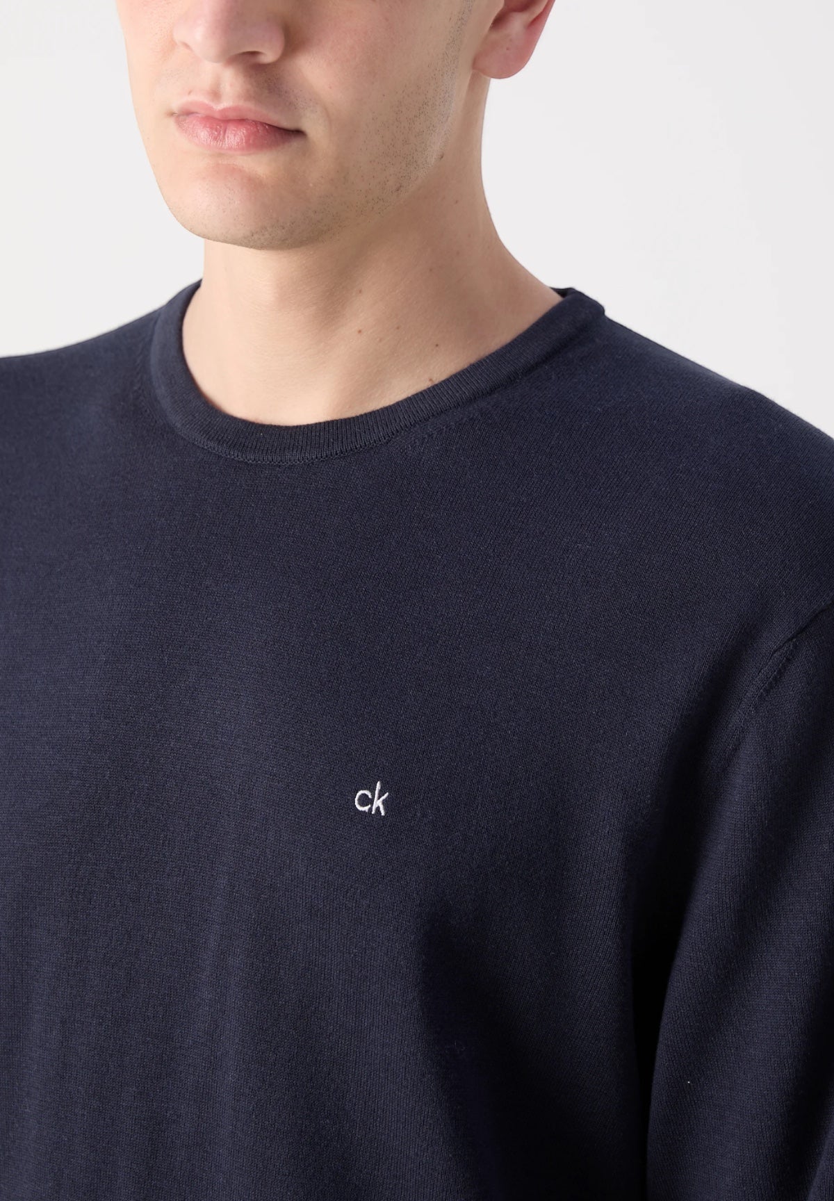 Calvin Klein Uomo Maglione Girocollo K10K113549-CHW Blu